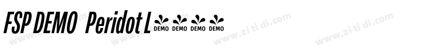 FSP DEMO   Peridot L字体转换